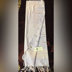 Eileen Fisher Handloomed Organic Cotton Wisteria Scarf Ikat